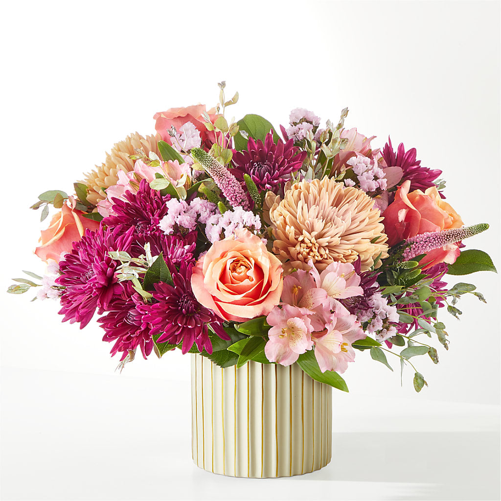 Berry Cobbler Bouquet with Ivory Vase – DANDELIONS ALL THINGS WEDDINGS & EVENTS, Germanton NC