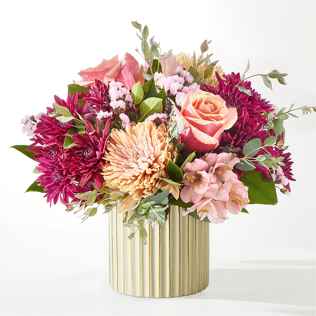 Berry Cobbler Bouquet with Ivory Vase – DANDELIONS ALL THINGS WEDDINGS & EVENTS, Germanton NC