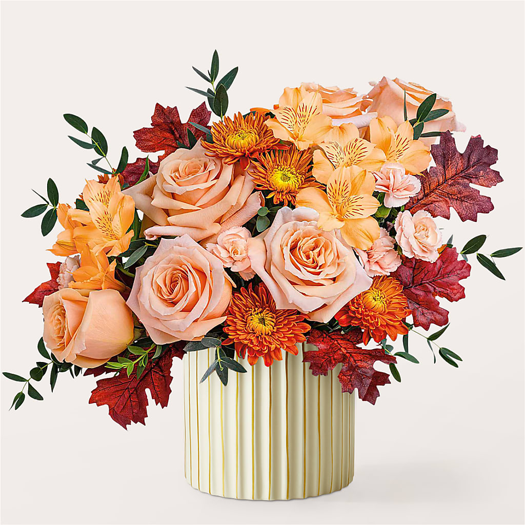 Spiced Latte Bouquet with Ivory Vase – DANDELIONS ALL THINGS WEDDINGS & EVENTS, Germanton NC