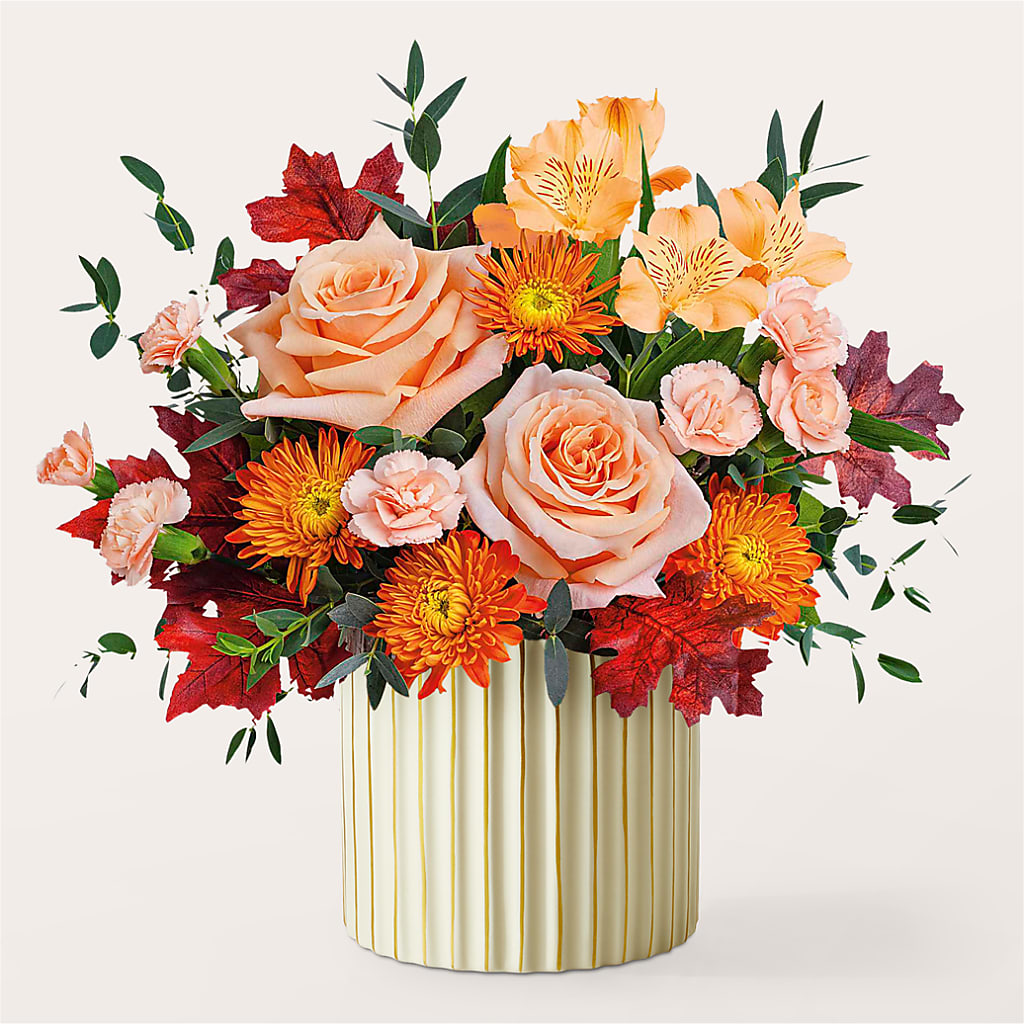 Spiced Latte Bouquet with Ivory Vase – DANDELIONS ALL THINGS WEDDINGS & EVENTS, Germanton NC