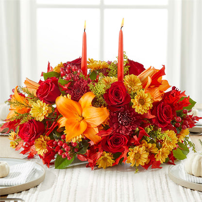 Autumn's Embrace Centerpiece – DANDELIONS ALL THINGS WEDDINGS & EVENTS, Germanton NC