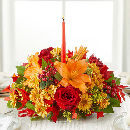 Autumn's Embrace Centerpiece – DANDELIONS ALL THINGS WEDDINGS & EVENTS, Germanton NC