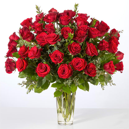 Forever Yours Fifty Stem Red Rose Bouquet – DANDELIONS ALL THINGS WEDDINGS & EVENTS, Germanton NC